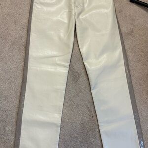 Agolde sz 27 Chic Two-Tone Leather Pants